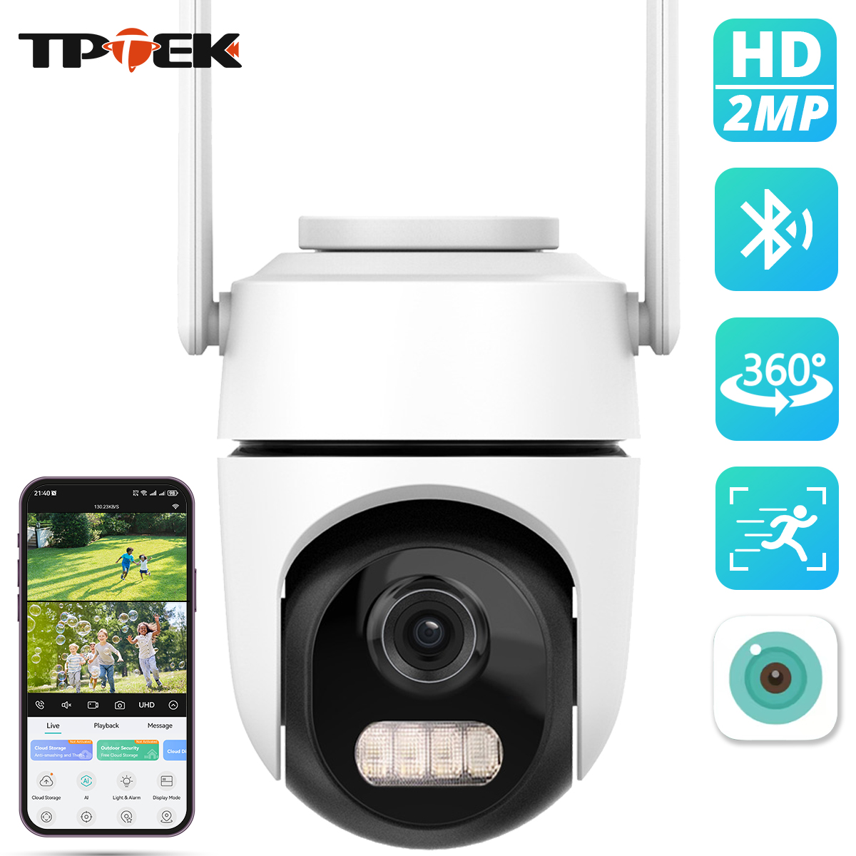 Btt Skr Mini - Caméra de sécurité WiFi PTZ 2MP