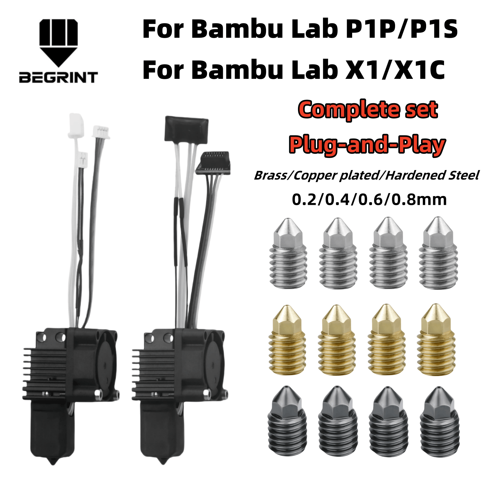 Hotend 0.4Mm - Tête d'impression Hotend complète pour laboratoire