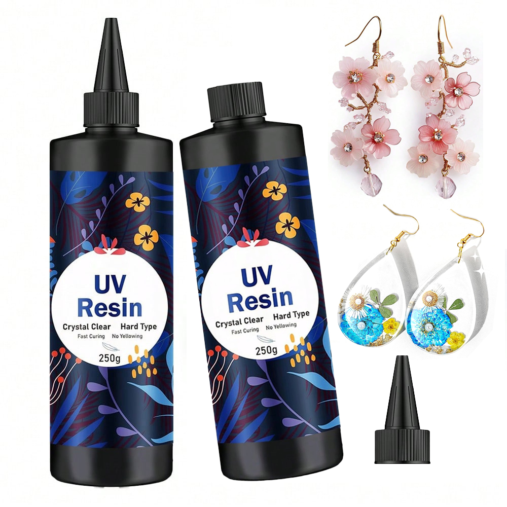 Uv Resin - Résine UV transparente dure 250g/500g, kit