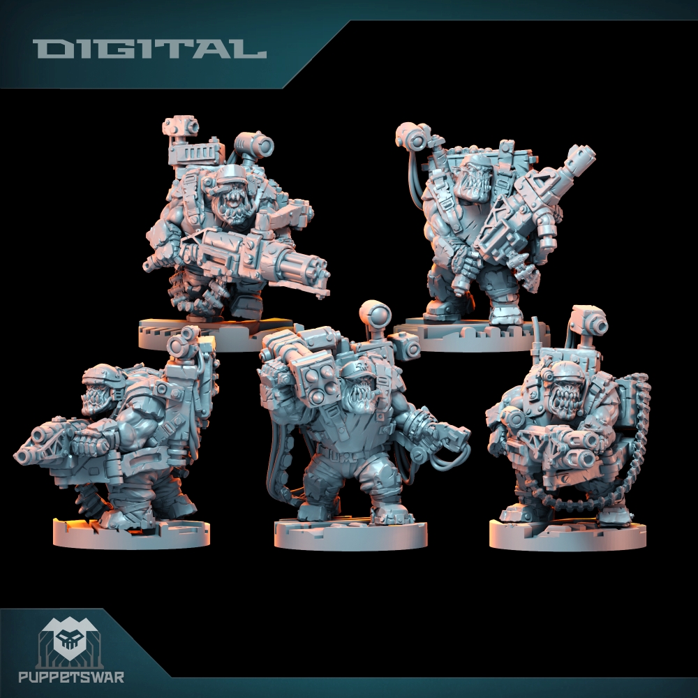 Resin Printer - Orc Ultimate Badasses Squad, figurine en