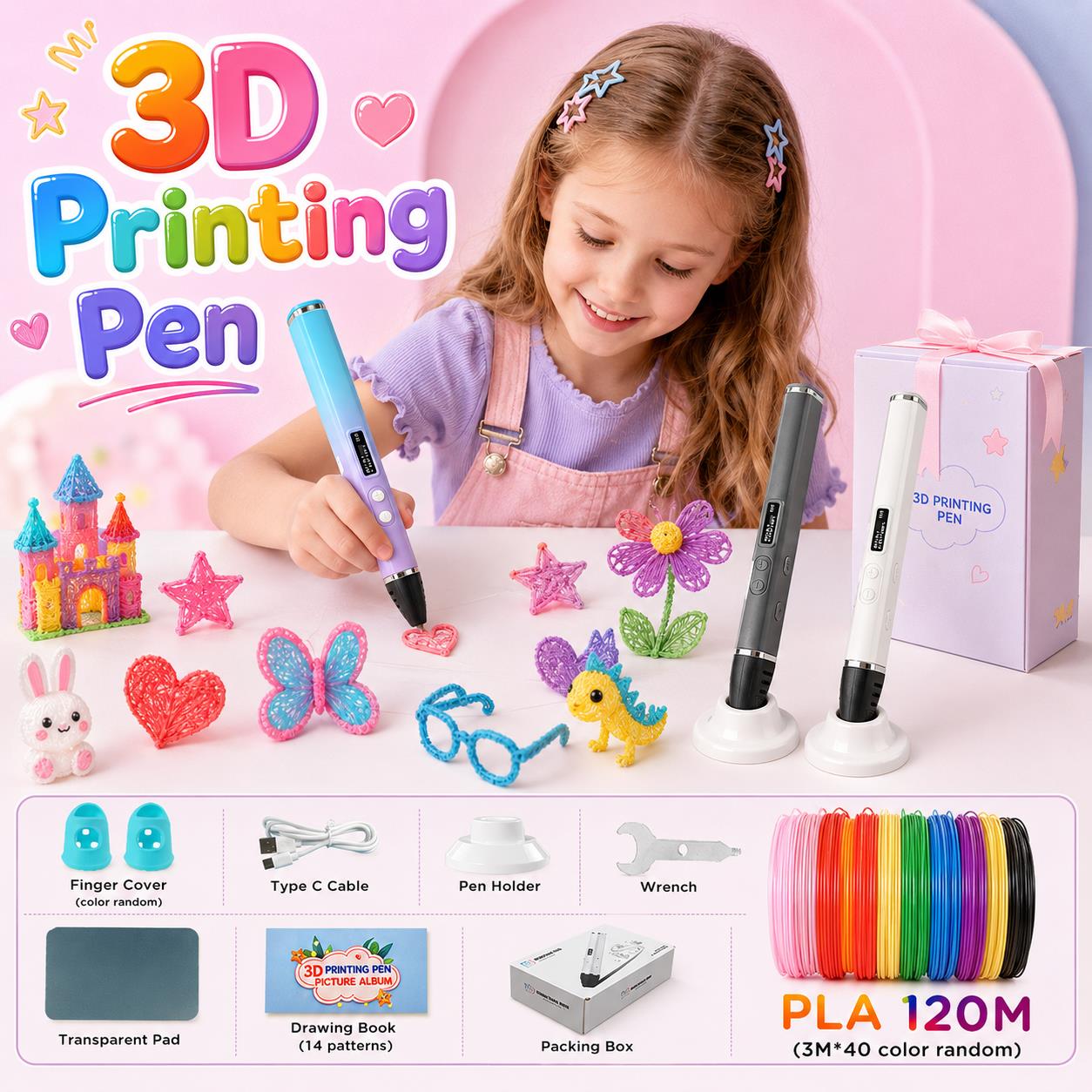 Pla Filament - Stylo d'impression 3D pour enfants avec