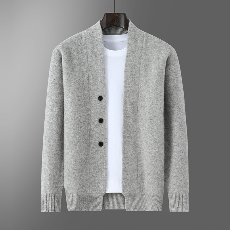 Resin Vat - Cardigan épais en laine Pure pour