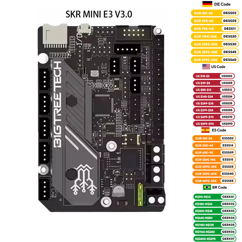 Skr Mini E3 - BIGTREETacétone Carte mère pour imprimante 3D