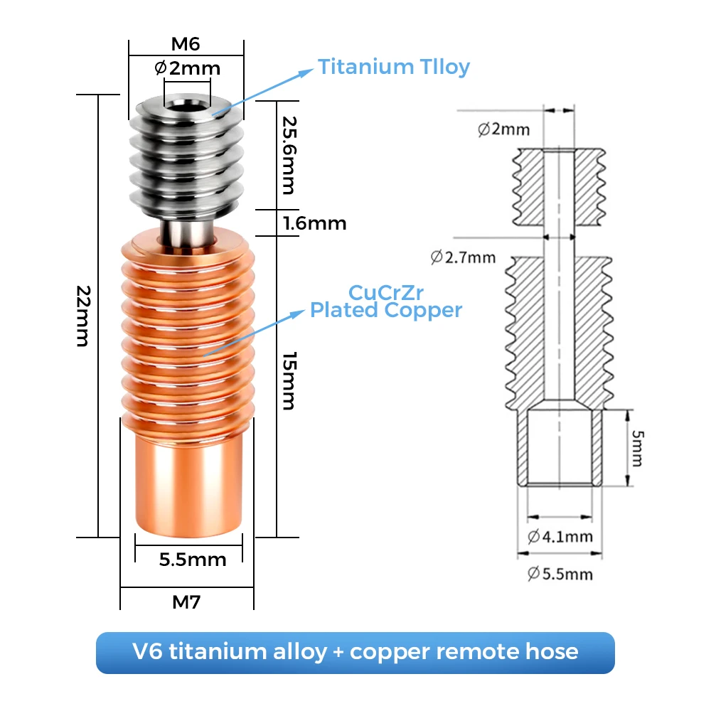 Pièces d'imprimante 3D E3D V6  - Direct Drive Extruder avis et prix