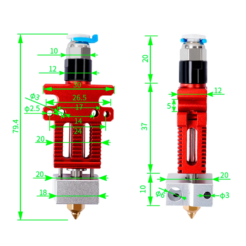 Pièces d'imprimante 3D CR6 SE, - Direct Drive Extruder avis et prix