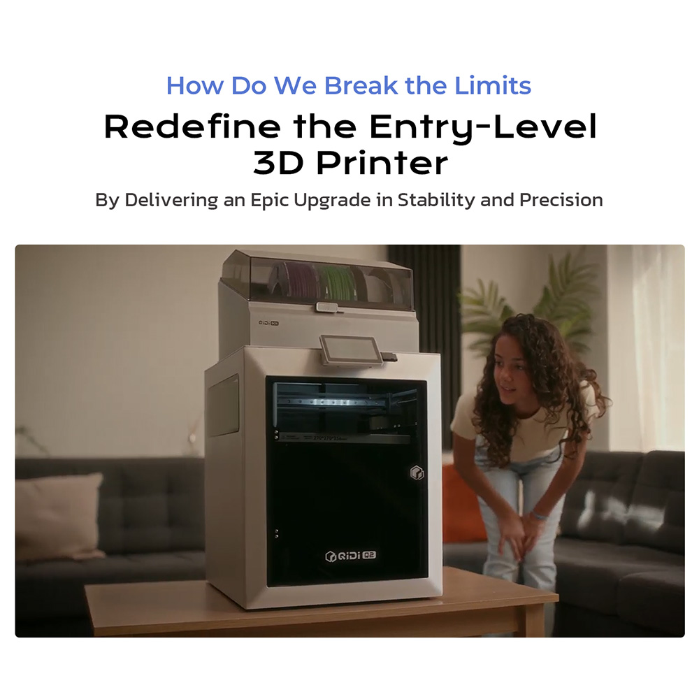 Imprimante 3D QIDI Q2 – Nivell - Enclosure 3D Printer avis et prix
