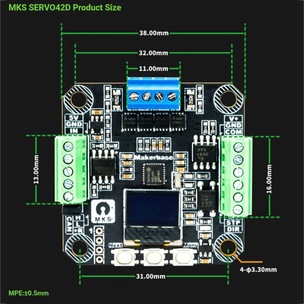 [AC18 Digital]/SERVO42D 40 CAN - Closed Loop Stepper Motor Nema 17 avis et prix