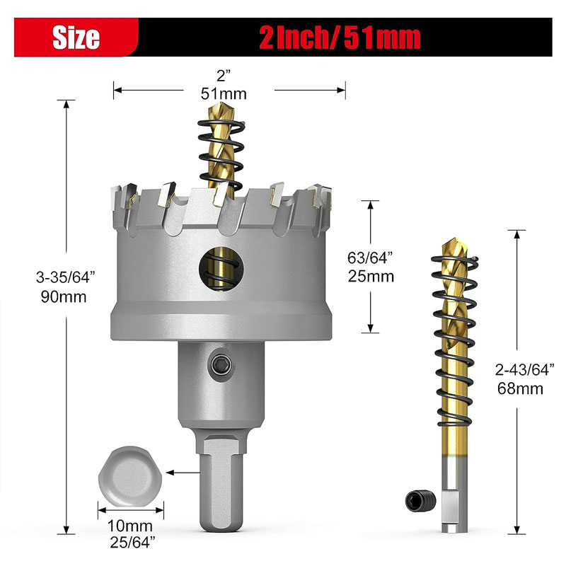 TCT-Kit de scie cloche en carb - Nozzle Tungsten avis et prix