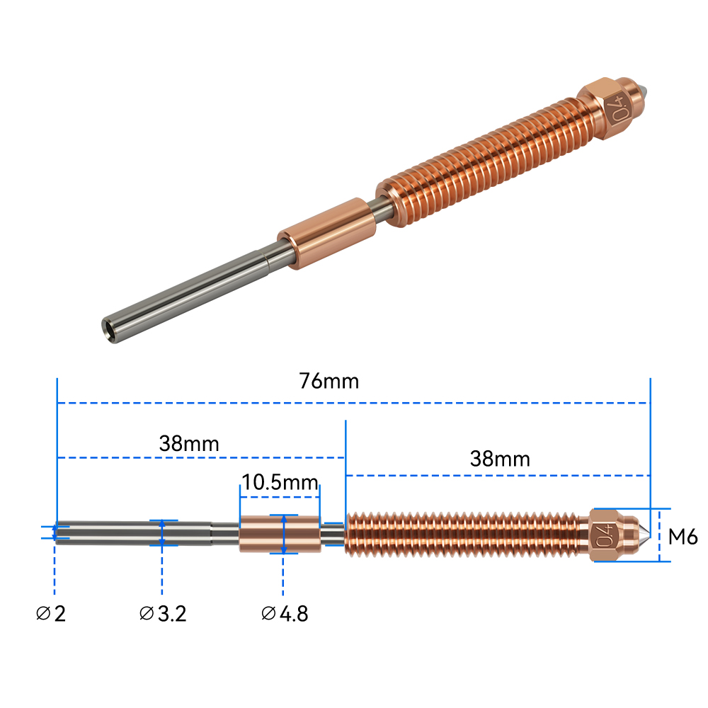 Buse en acier trempé Unicorn p - Hotend 0.4Mm avis et prix